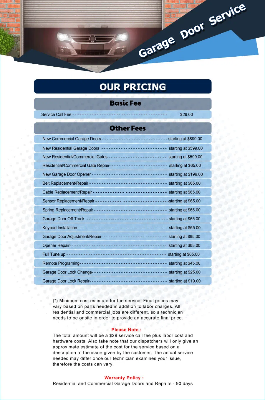 Eagle Garage Door Service Hometown, IL 708-247-1774